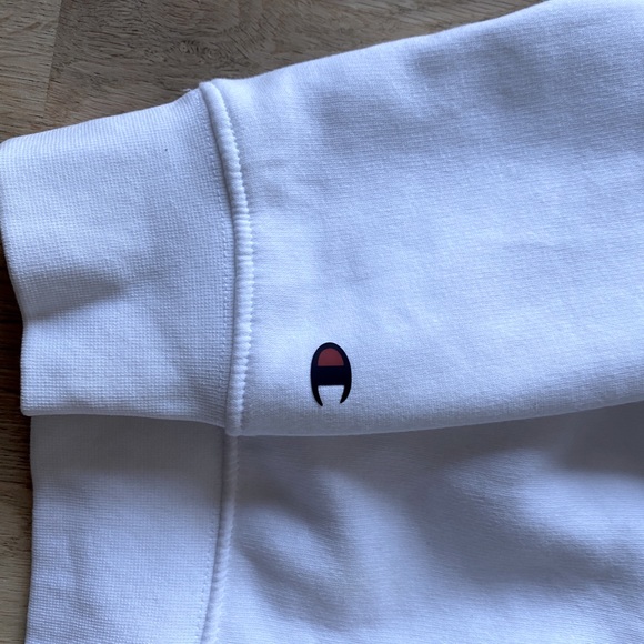 Champion script logo white hoodie size S - Picture 5 of 6